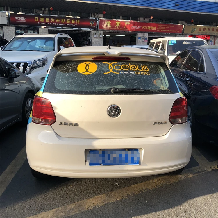 Спойлер из АБС пластика для заднего крыла автомобиля спойлер спортивный Volkswagen Polo