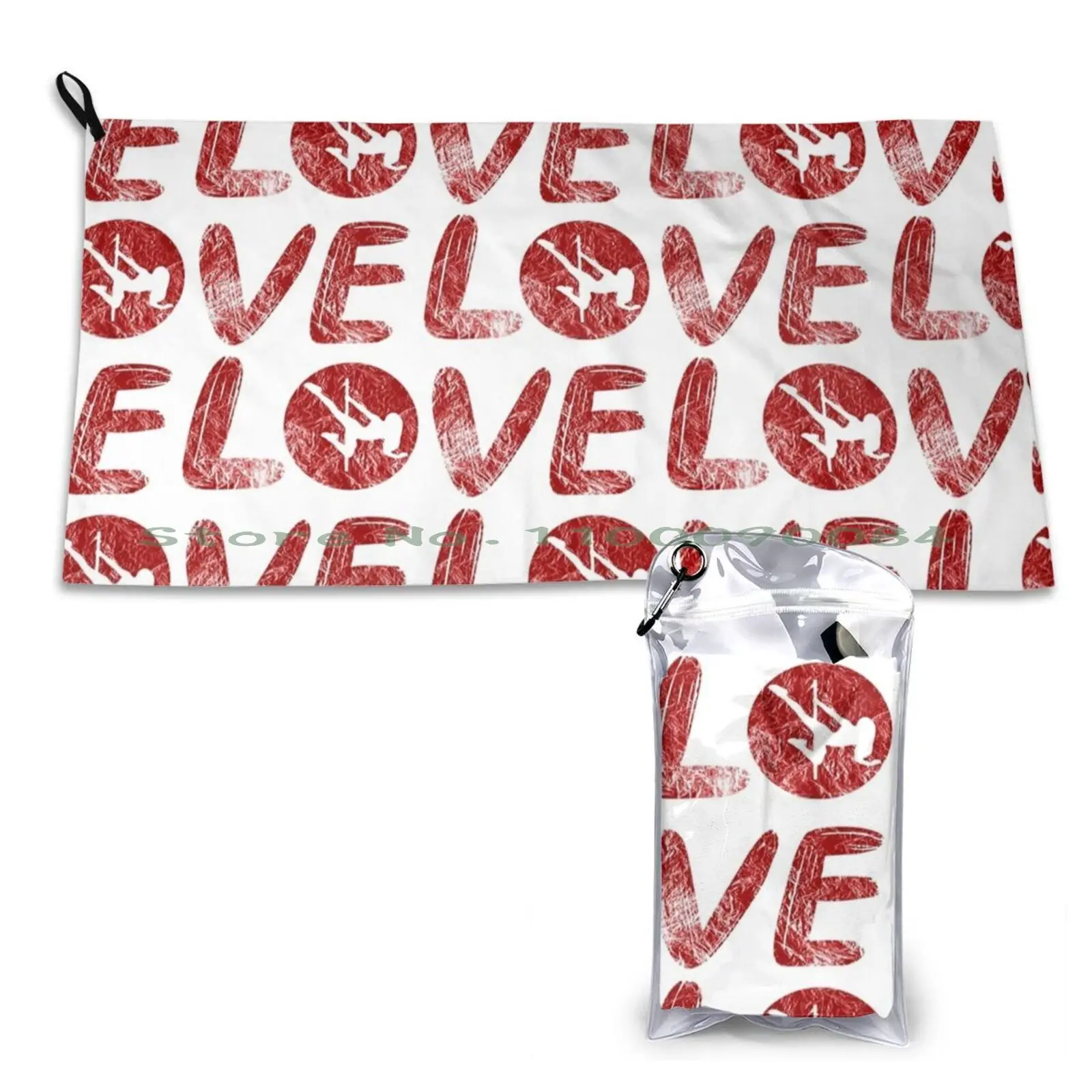 Pole Dance Love Fitness Dance Asciugamano Ad Asciugatura Rapida Palestra Sport Bagno Portatile Stati Uniti American Washington North Usa Seal Flag