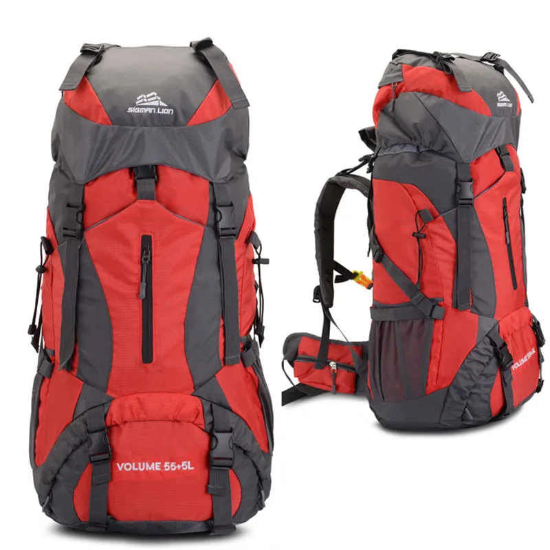 Red 60L мужской рюкзак для кемпинга, дорожная сумка, рюкзак для альпинизма, походный, походный, для альпинизма, сумки для спорта на открытом воздухе, внутренняя рама XA898WA - Цвет: Red