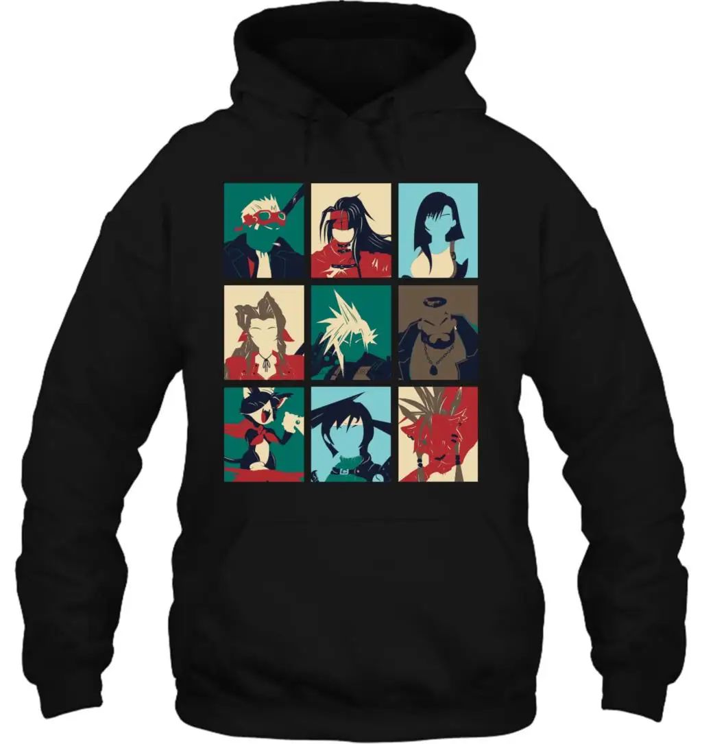 Мужская Толстовка Final Fantasy 7 Pop Art s одежда с забавным принтом модные повседневные топы женская уличная одежда
