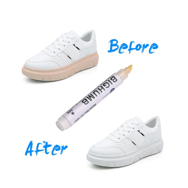 White Trainer Pen Woodd Shoes Painting Tire Touch-Up Paint Pen Whitener For  Trainers Effective White