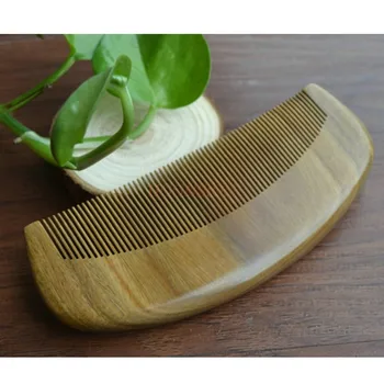 

wooden comb Green Sandalwood Super Dense Comb Tweezer Tweezers To Dandruff Tooth Combs Mini Portable Male Children Small