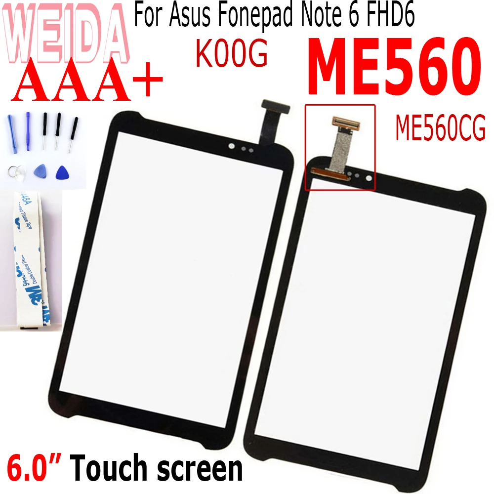 Weida 6," для Asus Fonepad Note 6 FHD6 ME560CG ME560 сенсорный экран дигитайзер для Asus ME560 экранная панель