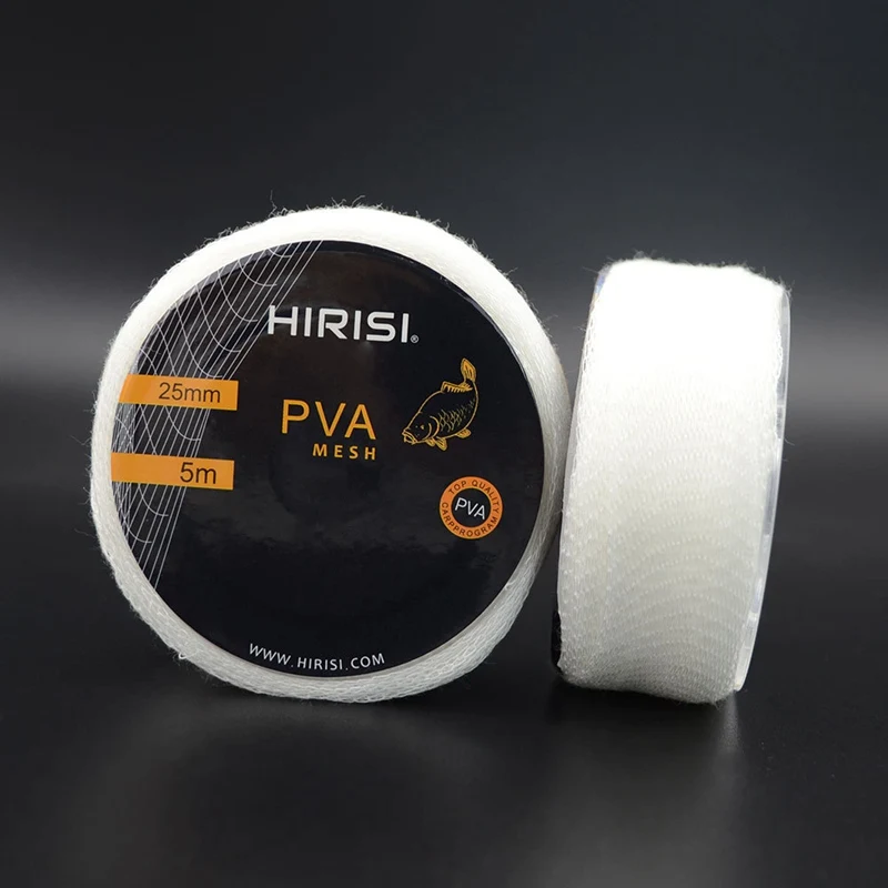 

fishing pva mesh 25mm*5m refill for fishing bait and hook bait fishing lure wrap mesh fish Tool Fishing Tools