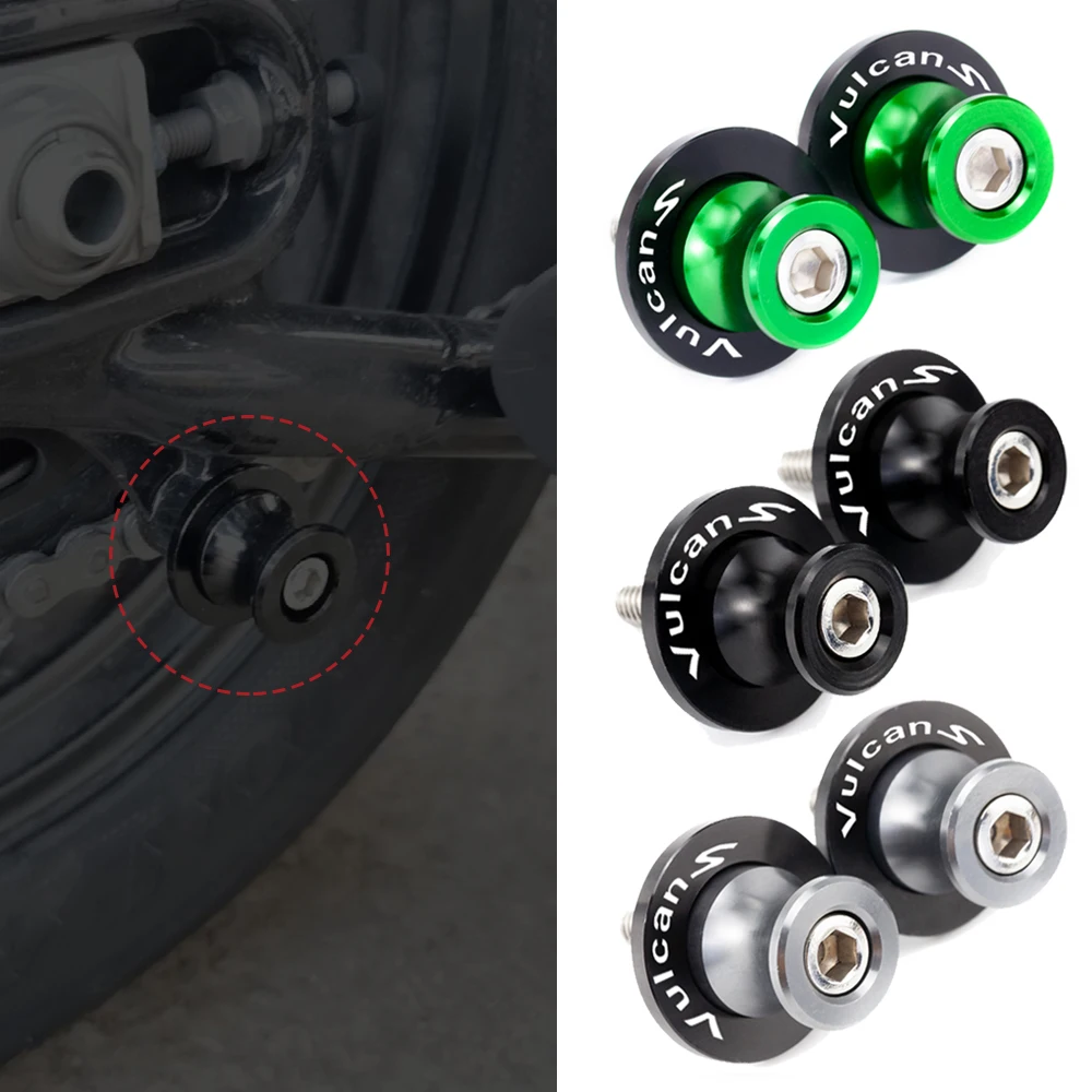 

For KAWASAKI Vulcan S 650 VN650 650 CC 2015-2021 2020 2021 Motorcycle CNC High Quality M6/M8/M10 Swingarm Sliders Spools