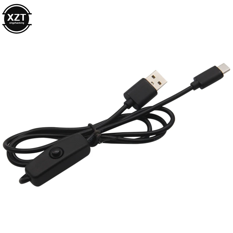 1M 3A Raspberry Pi 4 кабель питания USB для type-C зарядный провод вкл/выкл переключатель для Raspberri RPI 4