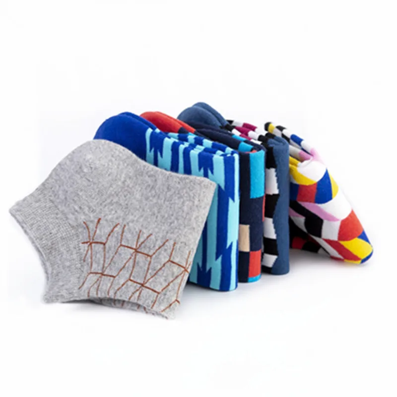 LIONZONE Spring Summer Men Cotton Ankle Socks for Men's Business Casual Striped Colors Short Socks Male Sock Slippers 2019