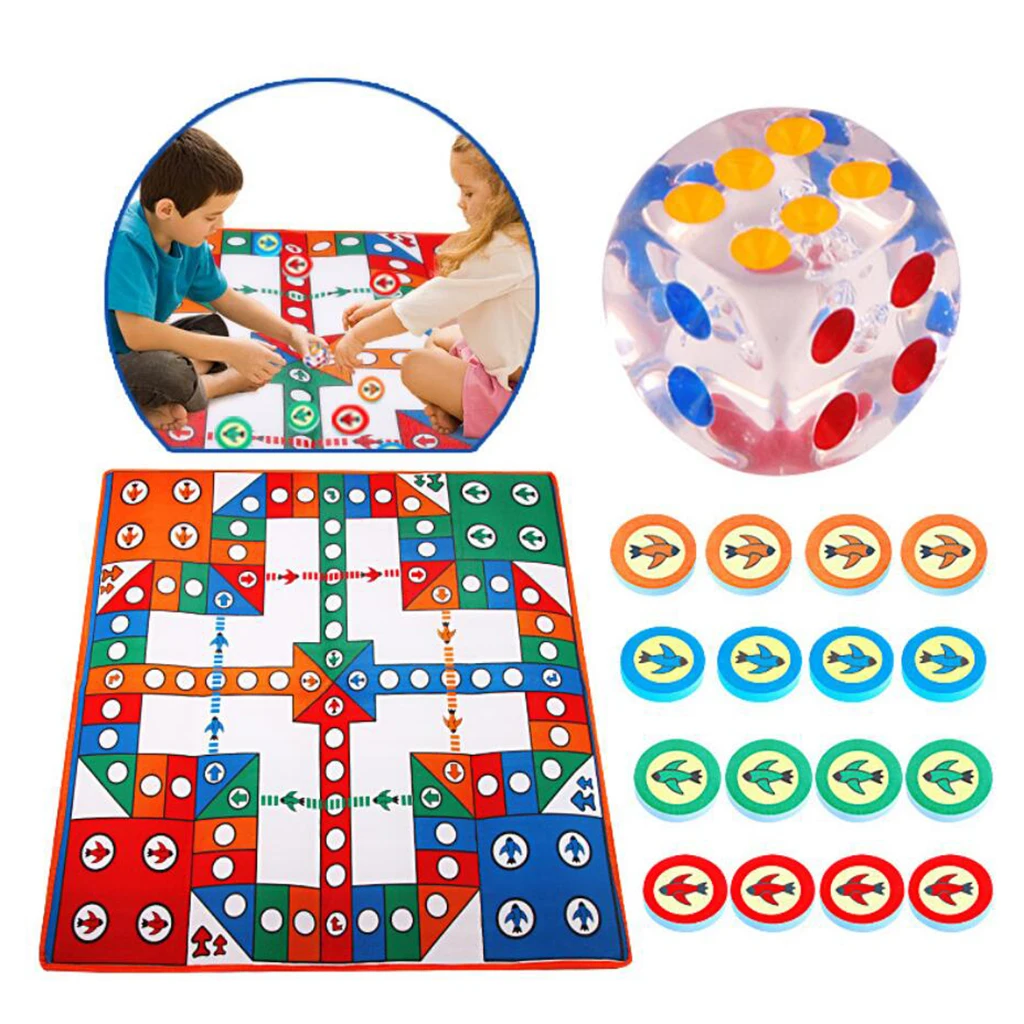 82x82cm Play Baby Ludo Mat Crawling Floor Pad Soft Blanket Kids Camping