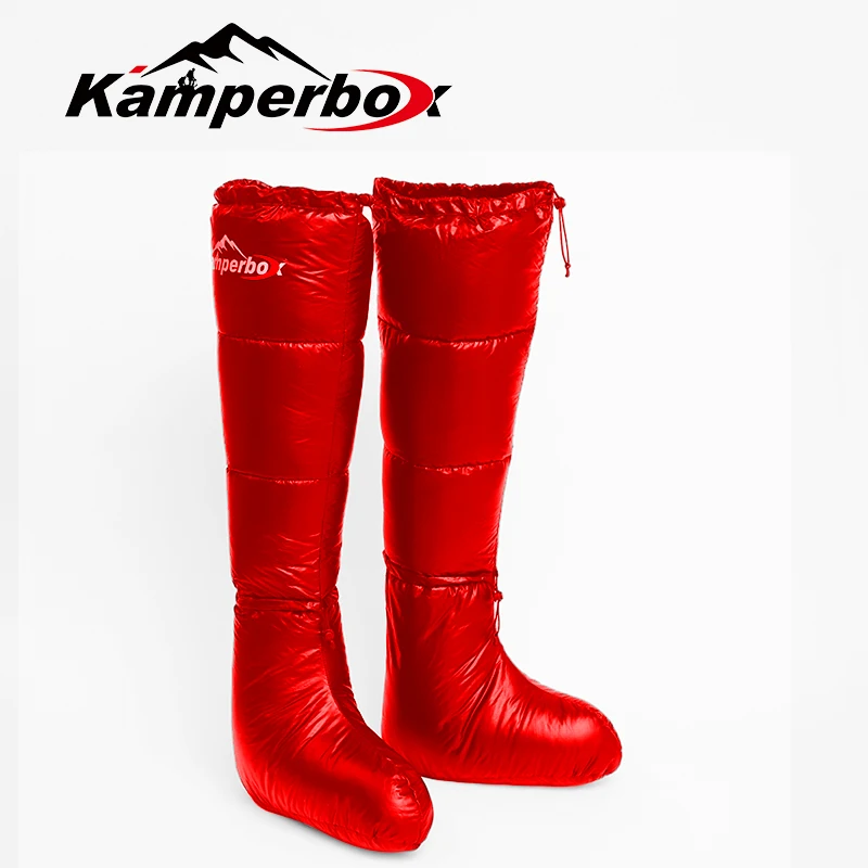 캠핑 다운 양말 다운 부츠 슬리핑 백 양말 다운 부츠 캠핑 슬리핑 부츠 Kamperbox 슬리핑 백 다운 부티 