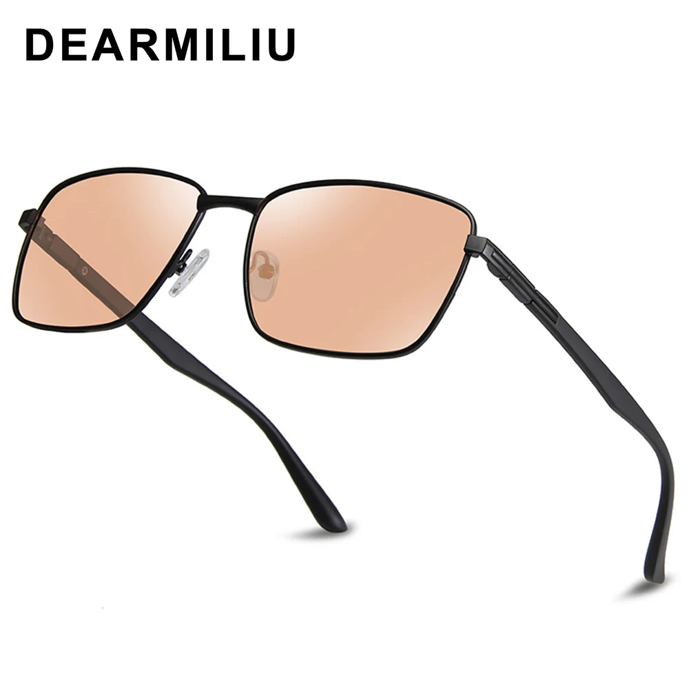 DEARMILIU, новинка, Мужские Винтажные Солнцезащитные очки, маленькие, квадратные, Однолучевые, поляризационные, солнцезащитные очки, очки, lunette soleil homme 5919