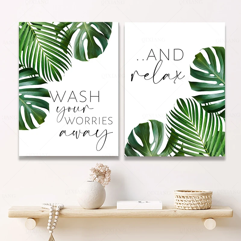 CLSTROSE A4 stampe decorazioni per ufficio o soggiorno poster minimalisti  foglie botaniche verdi immagini nordiche quadri moderni su tela - AliExpress