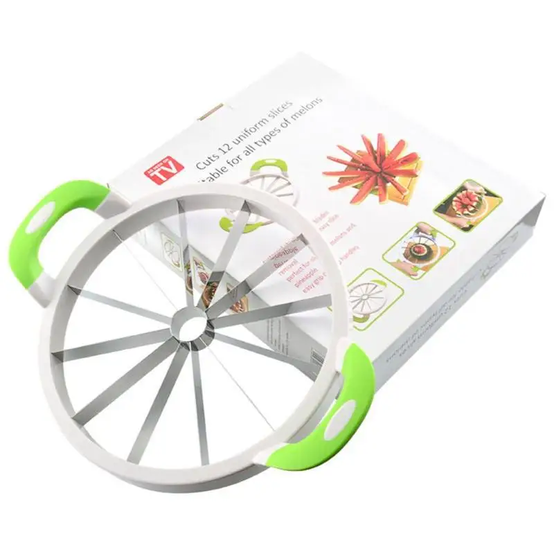 410 Stainless Steel Creative Watermelon Slicer Melon Cutter Fruit Cutting Gadget New High Quality Imported Blades