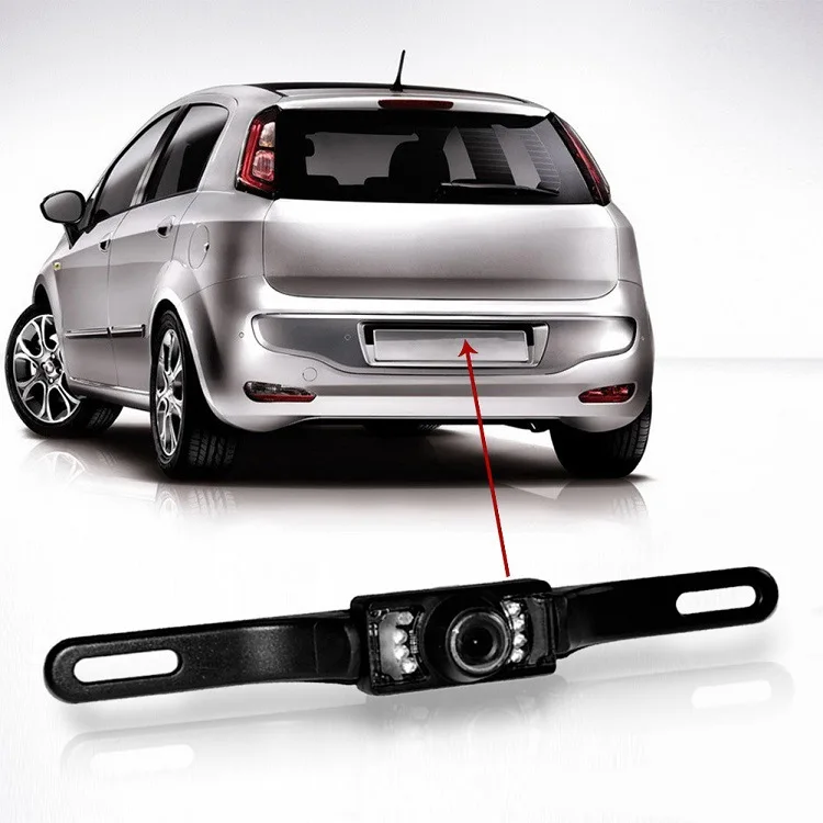 

Long License Plate Frame Universal CCD High-definition Night Vision Color 170-Degree Car Rear View Car Reversing Camera