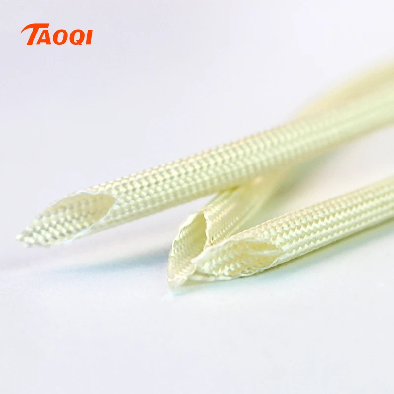 600 Deg High Temperature Braided Soft Chemical Fiber Tubing Insulation Cable Sleeving Fiberglass Tube 1M 1-25mm Diameter