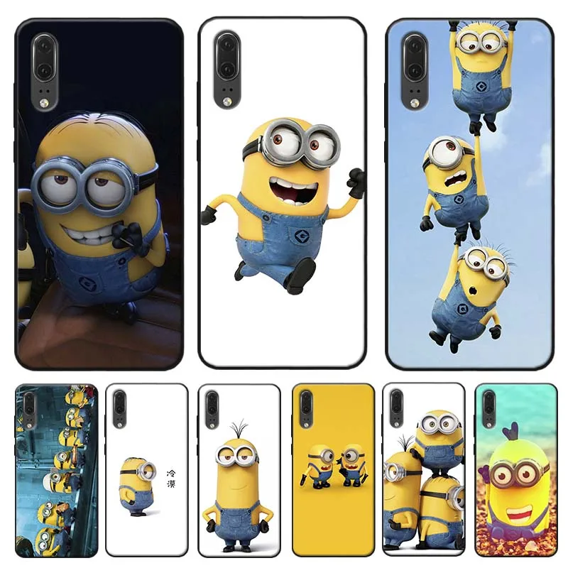 Чехол с миньонами для huawei mate 30 pro p20 p30 lite 20 Прозрачный мягкий силиконовый чехол