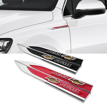 

For Chevrolet Fender Badge Cruze Aveo Captiva Lacetti Niva Orlando Epica Camaro Spark Trax Accessories Side Sticker Emblem