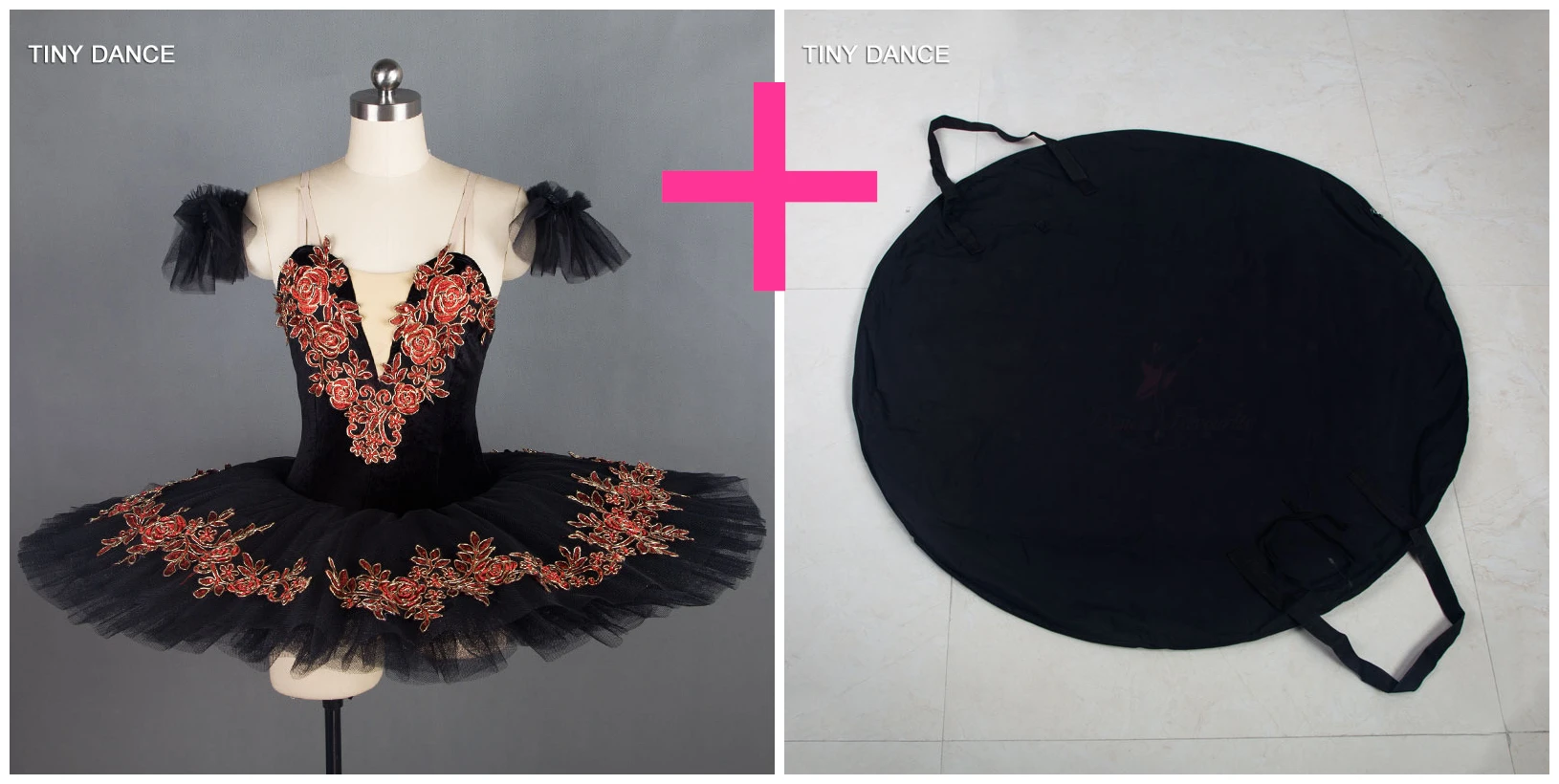 tutu and black bag 7 слоев жесткого фатина классическое черное балетное танцевальное платье-пачка для детей и взрослых сценическое представление классические юбки-пачки BLL028 - Цвет: tutu and black bag