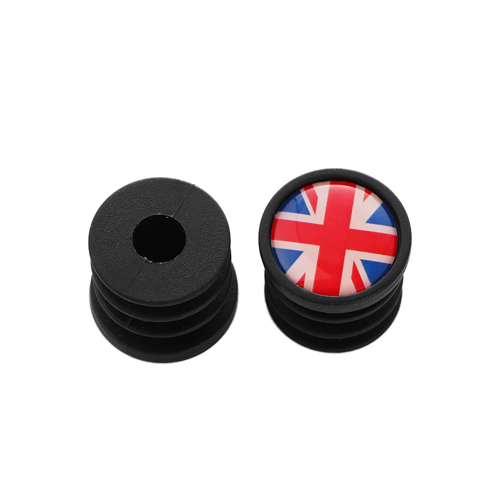 National Flag Bike Handlebar Plugs 1 Pair MTB Mountain Road Bike Bicycle Grips End Cap