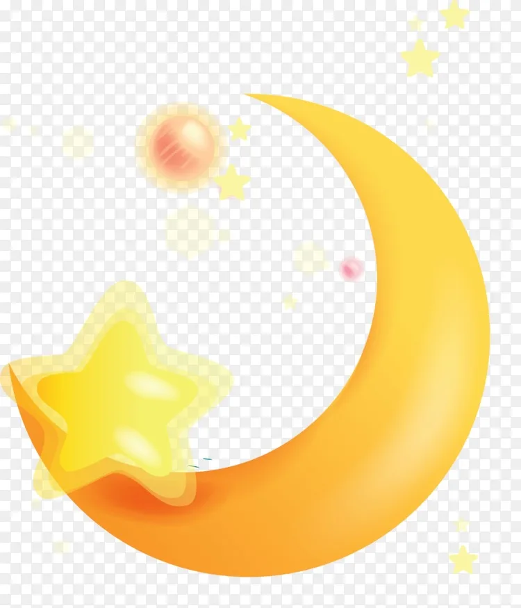 可爱的星星月亮画 新月图案图片材料 可爱的卡通月亮船png图片素材免费下载 图片编号 Png素材网