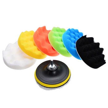 

9pcs 5inch 125mm Sponge Polishing Pad Kit for Car Polisher Home DIY Waxing Buffing Foam Pad Polishing Sponge Disk