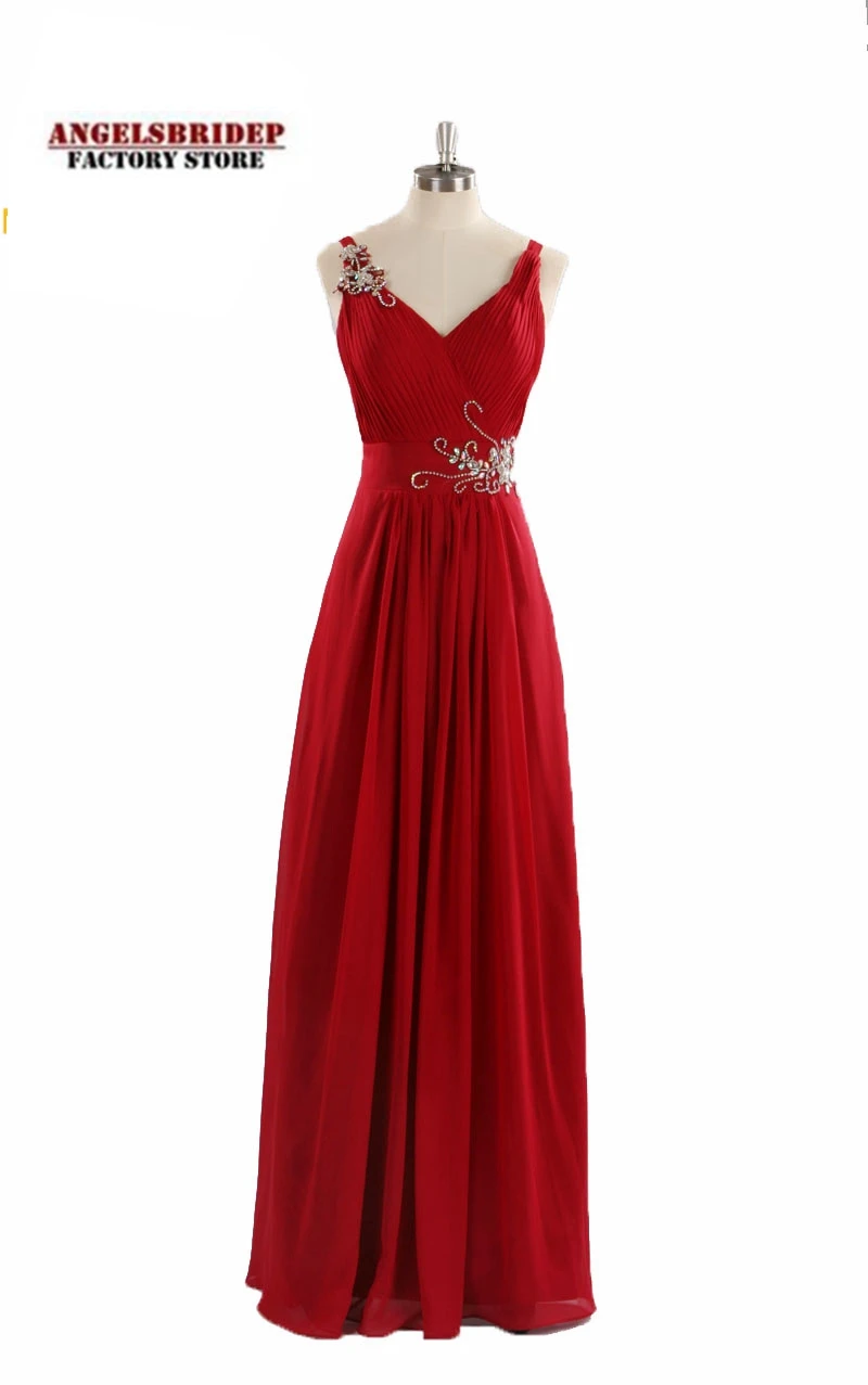 Bealegantom-Sexy-Red-Crystal-V-Neck-A-Line-Evening-Dresses-2019-With-Backless-Formal-Long-Party
