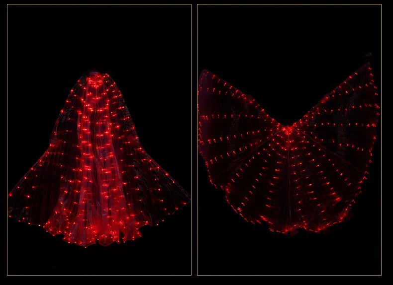 Vlinder vleugels Женская Одежда для танцев светодиодный светильник для костюма крылья для танца живота крылья костюм с палочками alas isis Крылья