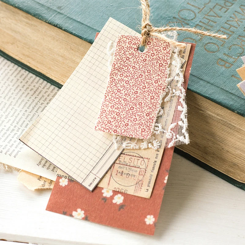 50/60 Sheets Retro Floral Material Paper Decorative Material Paper Journal Scrapbook Planner Kawaii Stationery School Supplies