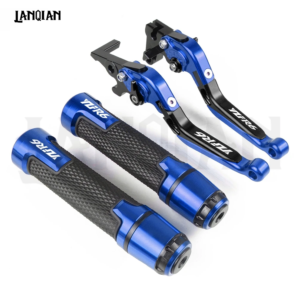 Для Yamaha YZF R6 YZF-R6 мотоциклетные ручки тормоза и сцепления, обработанные на станке с ЧПУ и 7/8 22 мм ручки YZFR6 2005 2006 2007- Аксессуары