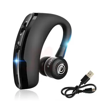 

Ear-hook V9 Business Headset Handsfree Wireless Bluetooth 4.0 Earphone Stereo with Sound Controlss Headset high quality earphone