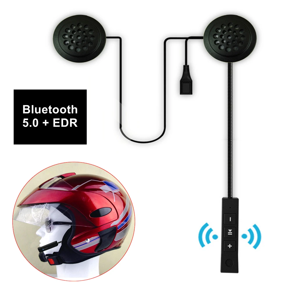 

2019 Helmet Intercom BT 5.0 Wireless Bluetooth Handsfree FM Riding Headset Moto Stereo Headphone For Motorcycle Rider Earphone