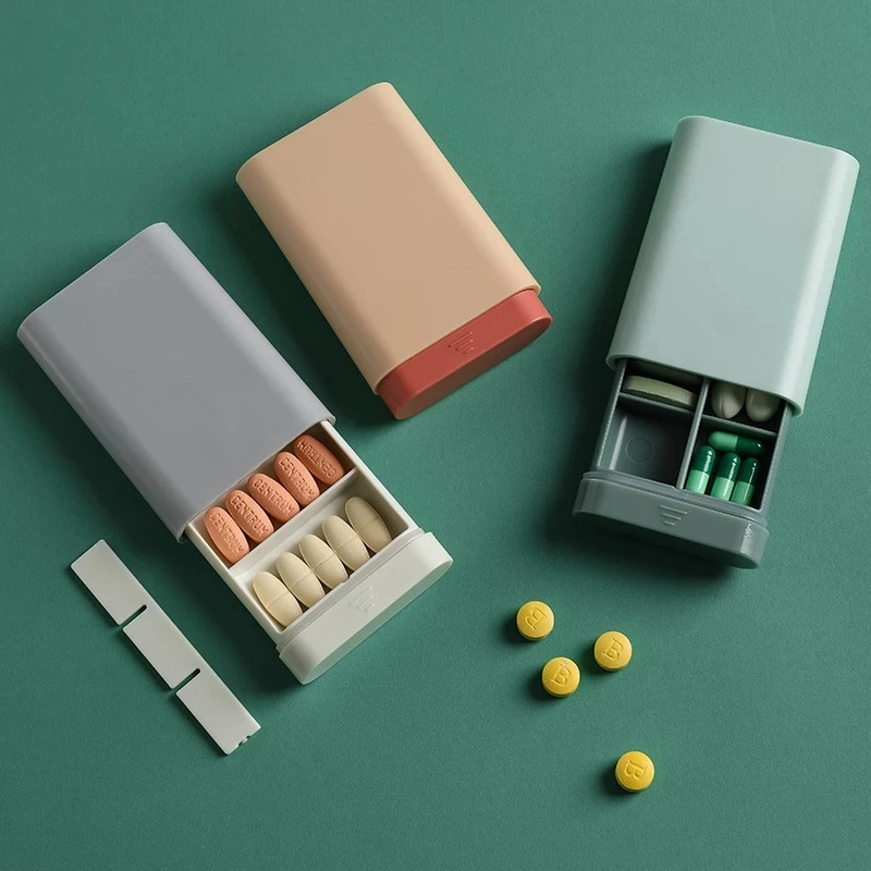 Fashion Portable Nordic Style Pill Box Tablet Pillbox Dispenser Medicine Boxes Dispensing Medical Kit Organizer Travel Pill Case storage pill box