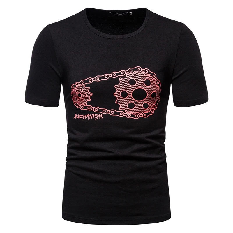 

Summer Men T-shirts 2020 Cotton Shirts for Men Printed Short Sleeve T-shirts Fashion Casual Tops T-shirts for Men 3 Colors