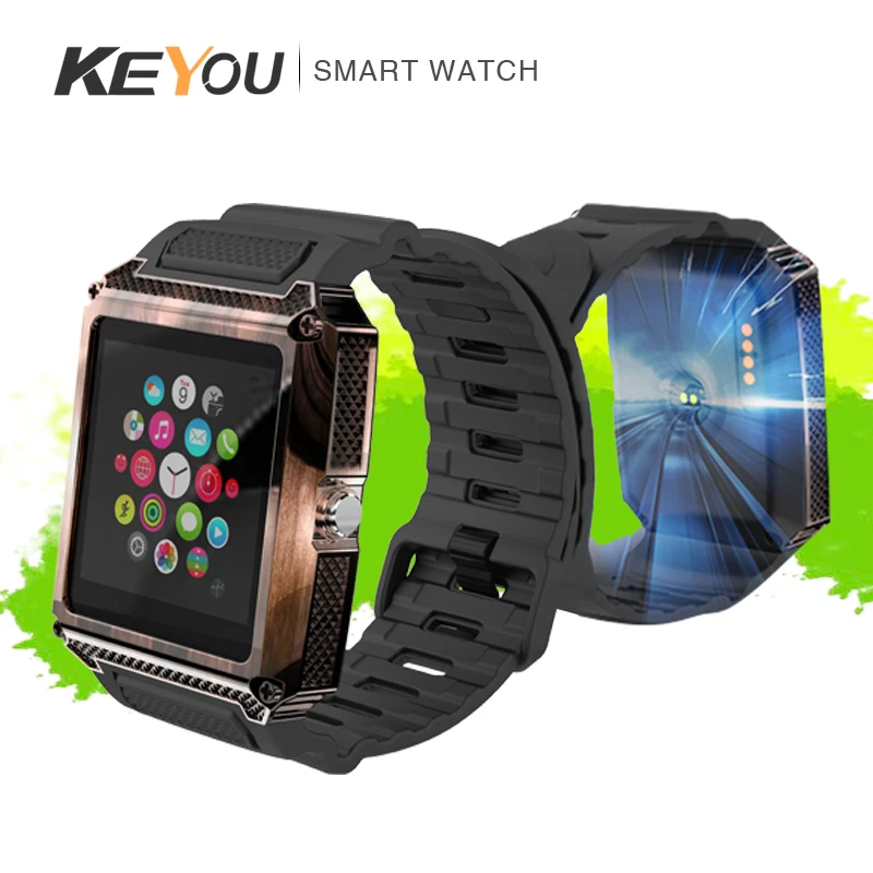 KEYOU-KY005 высококачественные мужские Смарт-часы с пульсометром Bluetooth-звонки можно
