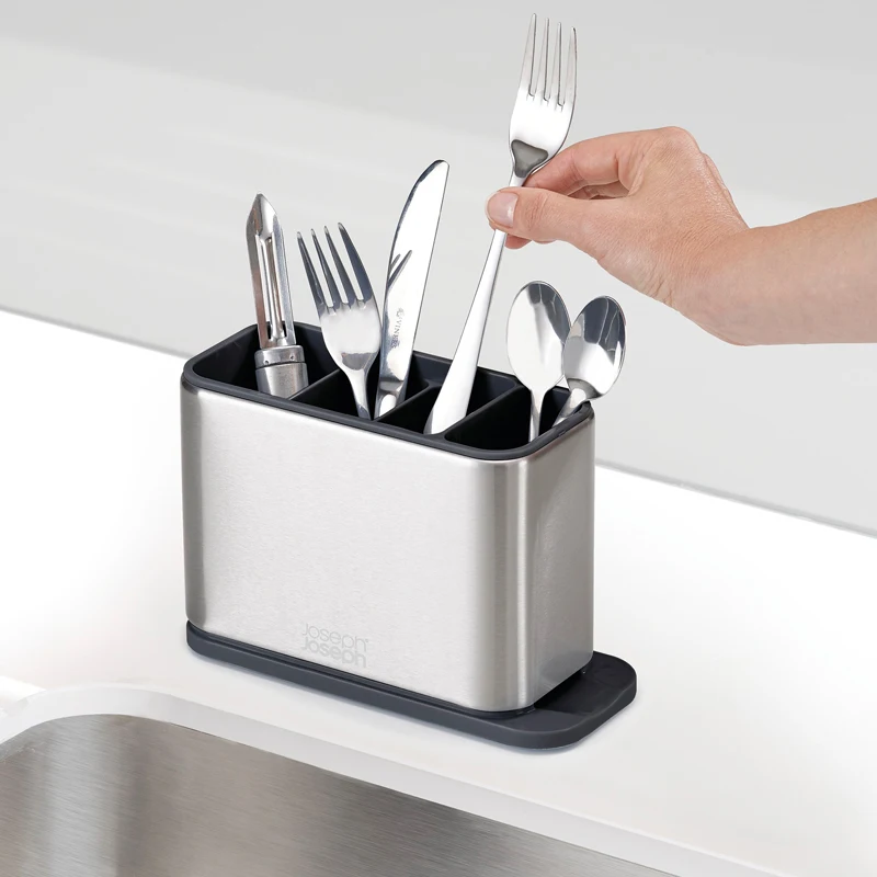 

Tableware Storage Box Stainless Steel Kitchen Storage Household Cleaning Rack Soap Containing Steel Soap
