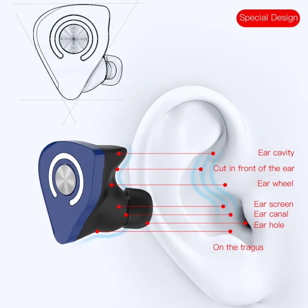 M9 TWS, беспроводные Bluetooth наушники, водонепроницаемые спортивные наушники для бега, стерео музыкальный наушник, светодиодный цифровой дисплей, зарядная коробка