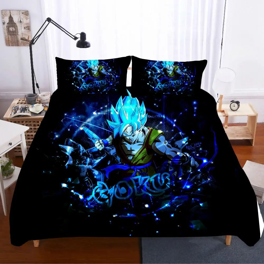 Домашний текстиль постельное белье Качество Dragon Ball Ropa De Cama Твин сабанас 3d комплект постельного белья королевского размера Постельное белье евро постельное белье поплин