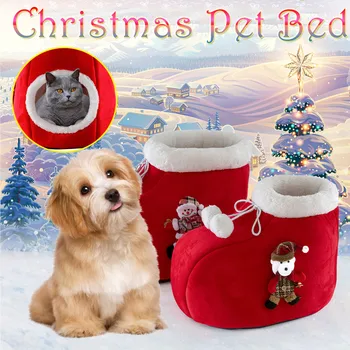 

Dog Cat Winter Warm Sleeping Bag Long Plush Soft Pet Bed Calming Bed Quality Cotton Puppy Cat Bed Puppy House hot sale 2021