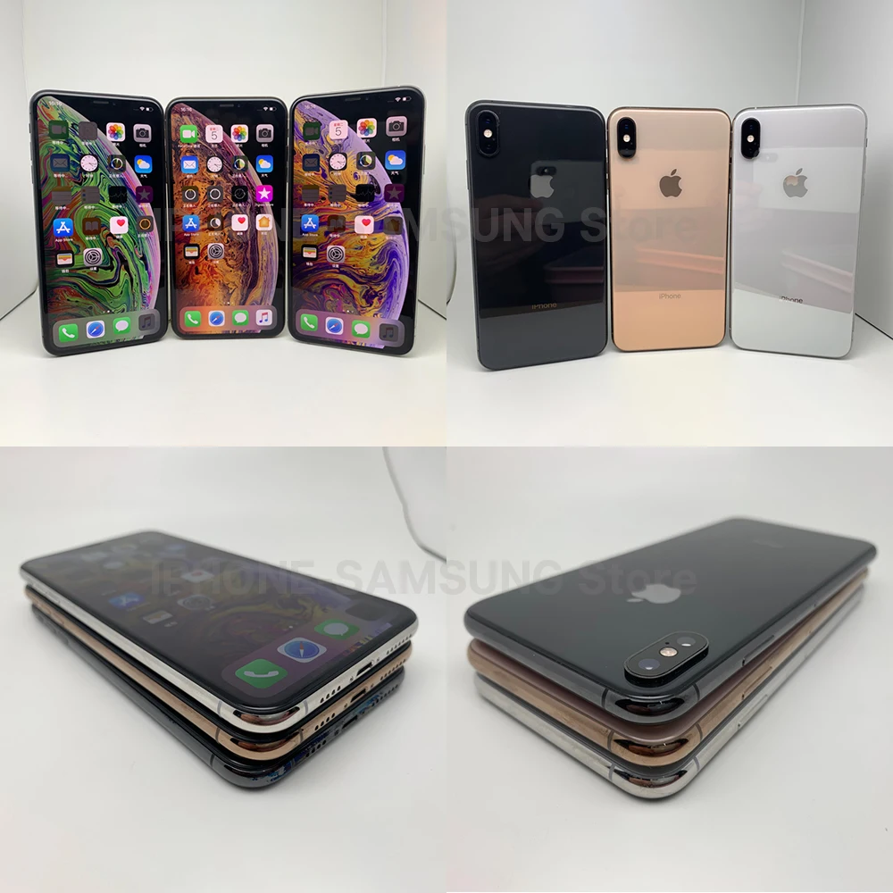 Разблокированный Смартфон Apple iPhone XS Max 256GB A12 с бионическим чипом 6,5 дюйма на весь экран IOS APPLE Phone(используется 95% Новинка