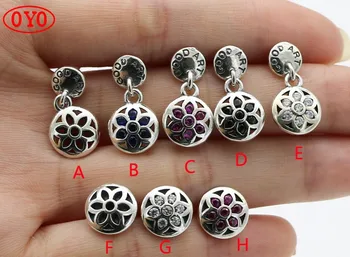 

s925 sterling silver round diamond earrings personalized men and women earrings