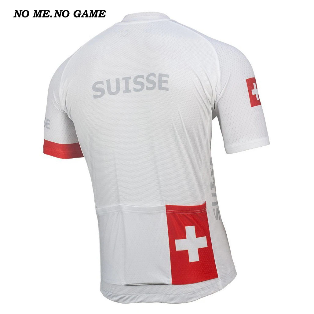 Без со мной. Без игры Ретро Велоспорт Джерси Красный для мужчин лето Швейцария велосипед одежда флаг Дорога Горный Pro Racing 16 стиль