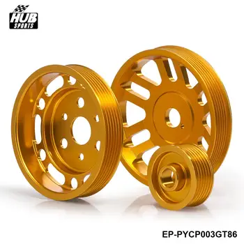 

- Performance Crankshaft Alternator Water Pump Wheel For Toyota GT86 Scion FRS Subaru BRZ 3pcs HU-PYCP003GT86