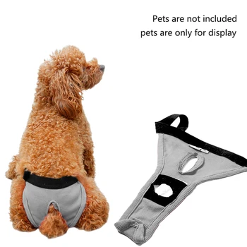 

Shorts Polyester Adjustable Sanitary Pants Anti Harassment Female Dog Cloth Pet Supplies Small Puppy Underwear Diapers Washable