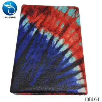 

LIULANZHI african bazin fabrics Mixed dye printing bazin riche fabric New arrival 5yards bazin getzner fabric for clothes 13BL