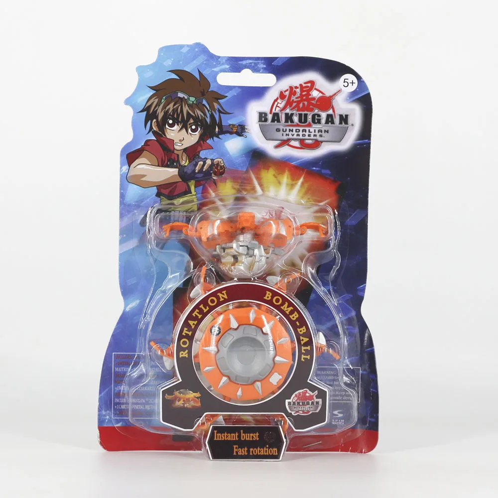 Такара Tomy оригианл бакуган битва планета Arean трансформация Dragon Ball Spining Top Starter Pack Battle Brawlers подарок для мальчика - Цвет: spin bakugan orange