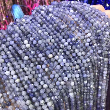 

2020 Natural stone Loose beads Tanzanited round bead Making for Jewelry DIY Bracelet Necklace 3.5mm gift for women