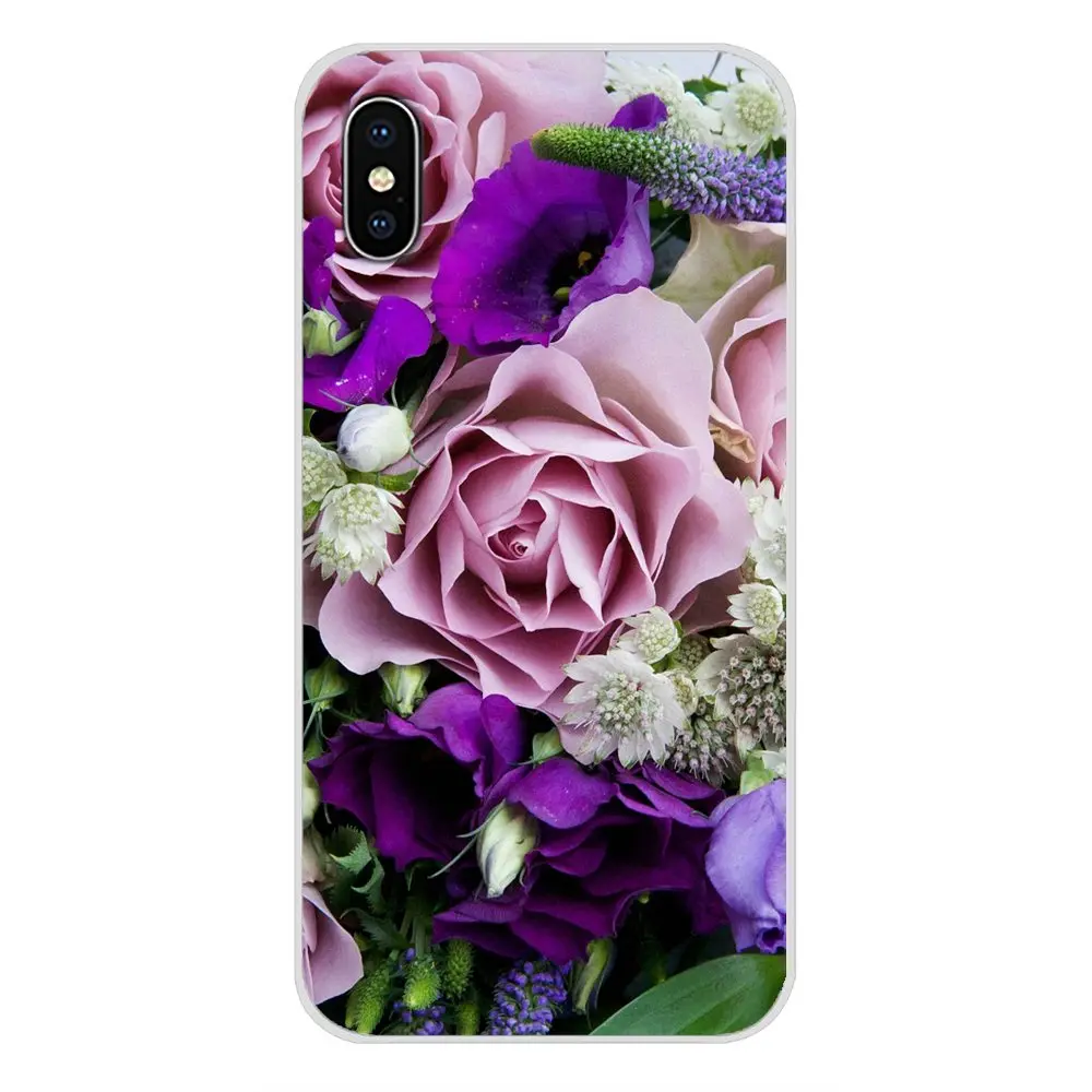 Цветок Роза Лаванда Дейзи силиконовый чехол для телефона Xiao mi 4 5 5s 6 A1 A2 5X6X8 9 Lite SE Pro