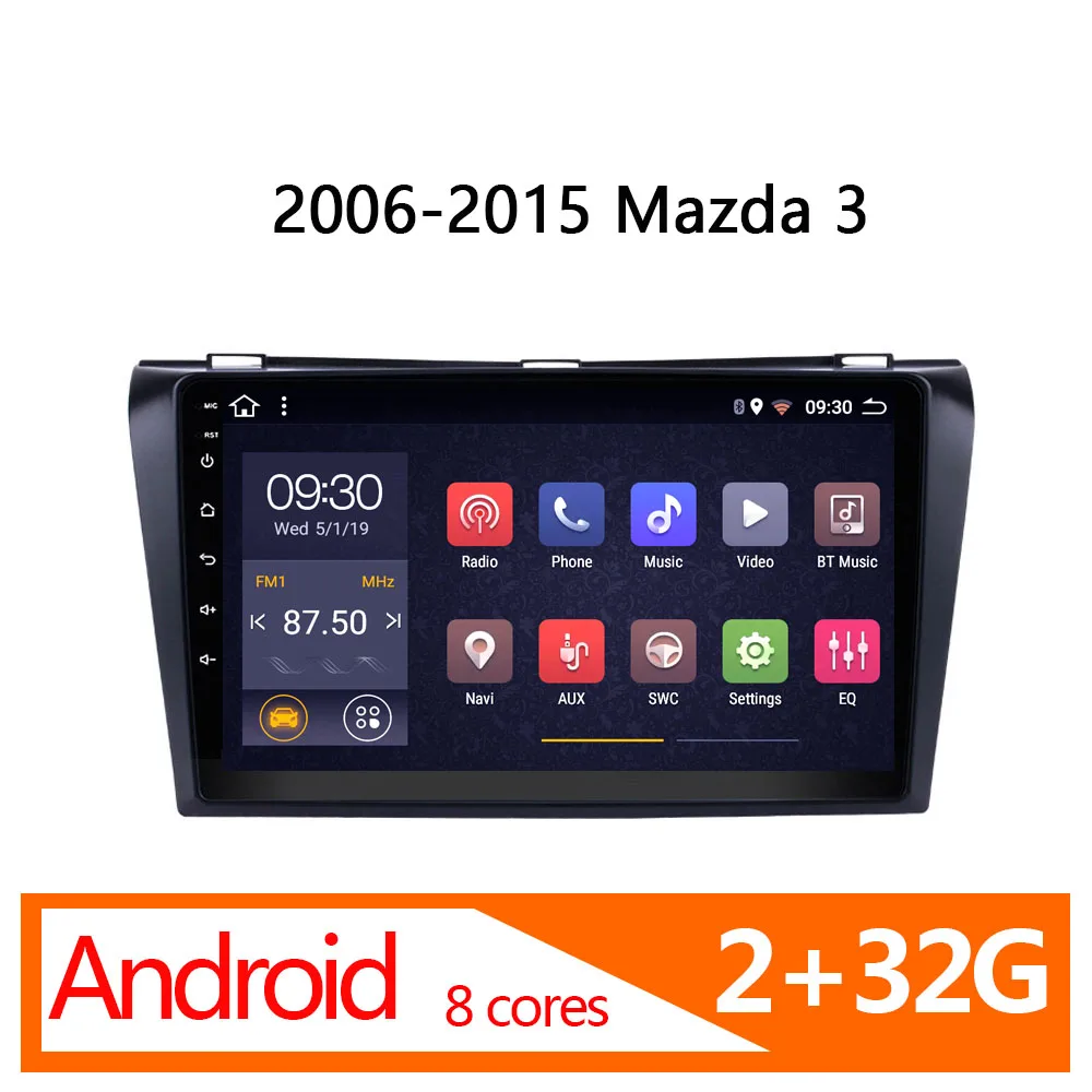 Best car radio player for Mazda 3 2006 2015 1 din android 2G 32G 8 core multimedia for auto coche player atoto stereo autoradio Video