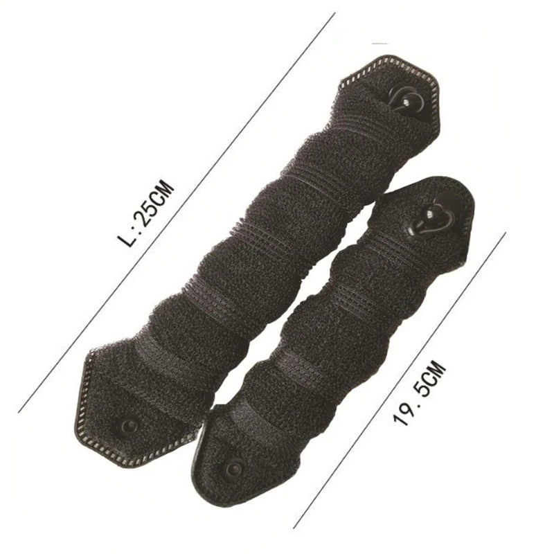 black 2pcs 2pcs Women Hair Styling Former Magic Sponge Bun Maker Donut Ring Shaper Foam Braider Tool Girl's DIY Hair Styling Accessories - Color: black 2pcs