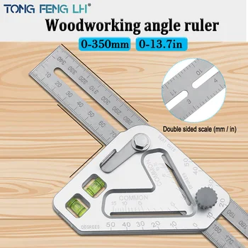 

Triangle ruler multifunctional woodworking triangle ruler angle ruler woodworking tool measuring tool