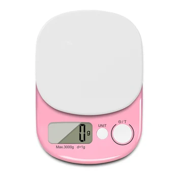 安い 食品スケールピンクデジタルキッチンスケール1グラム/0.01オンスのための正確な卒業重量グラムオンスベーキングクッキングキッチンアクセサリー